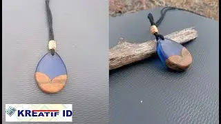 DIY Epoxy resin tutorial how to make molds from paper / Resin art blue fire pendant jewelry