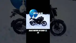Black Panther Bike 🖤❄️ | Snow Look Edit | Killer Style.