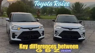 Toyota Raize 2021 | Key differences between G & Z variant.