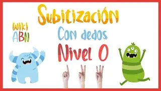 Subitizacion nivel 0 con dedos - WikiAbn - n&uacute;meros 1 2 3