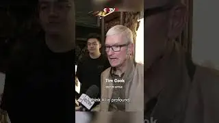 Apple CEO Tim Cook Visits China, Expresses Optimism About Future of AI Hardware, Software