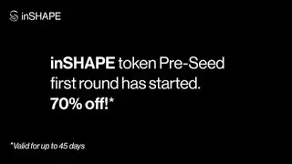 The First Round of inSHAPE App Pre seed Token Sale has now started  Buy