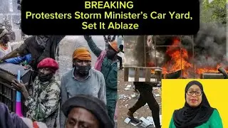 BREAKING NEWS: Protesters In Tanzania Burn Minister&rsquo;s Car Yard Amid Growing Unrest! 