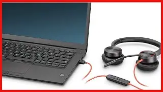 Poly - Blackwire 8225 Wired Headset with Boom Mic (Plantronics) - Dual-Ear (Stereo) Computer Headset