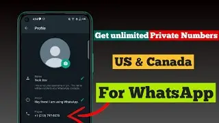 How to get unlimited private US and Canada Numbers for WhatsApp|WhatsApp|virtual Numbers|Tech Star