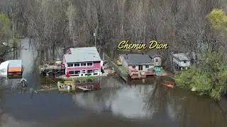 FLOOD WARNINGS abound.  !  OTTAWA River, May 5, 2023. Severe flooding west 30km up river from Ottawa