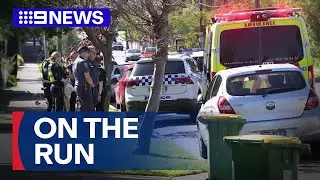 Gunman on the run after car park shooting | 9 News Australia