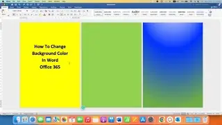 How to Change Background Color in Word - [ Office 365 ]