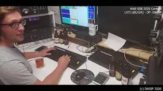 WAE SSB 2020 - LX7I (OP: DK6SP) & K1AR QTC traffic [HD]