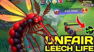 100K Damage Leech Life Buzzwole becomes a totally illegal Pokemon with Big Root 😱 Pokemon Unite
