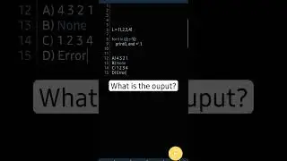 what is the output? Comment Your Answers 
