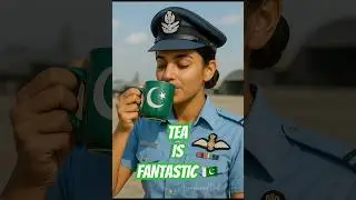 Indian Airforce Pilot saying that the tea is fantastic in 🇵🇰 #India #Pakistan #tea #fantastic #ai