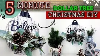 **NEW** 5 Minute Dollar Tree Christmas DIY 2019