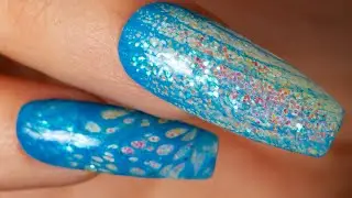 Baroness X window effect using Cool Breeze fluid art polish