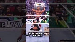 Cody Rhodes hits Bianca by trash Cane #codyrhodes #wwe2k24 #biancabelair #intergender #wweshorts