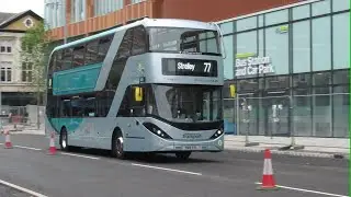 Buses Passing the new Broad Marsh Bus Station in Nottingham | September 2021