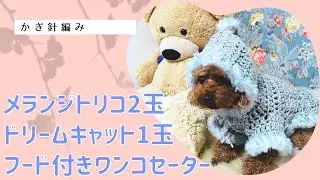 フード付きワンコセーター↓サイズ等詳細は概要欄チェック