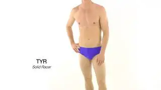 TYR Men's TYReco Solid Racer Brief Swimsuit | SwimOutlet.com
