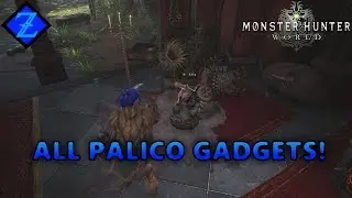 Monster Hunter: World - How To Get All 6 Palico Gadgets (PS4 Gameplay)