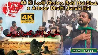 Ali ki Ladli Ghabra Rahi hai Shabe Ashoor Dhalti Jarahi Hai new Noha by Sadiq 10vi moharrm Katahula