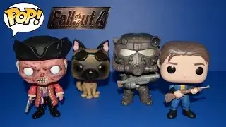 Funko Pop! Games &mdash; Fallout 4: Единственный выживший, Псина, Хэнкок, Силовая броня Т-60 &mdash; 4K
