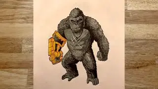 How to draw Kong with Beast glove