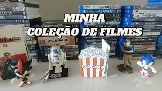 Minha coleção de filmes Blu-ray e DVDs