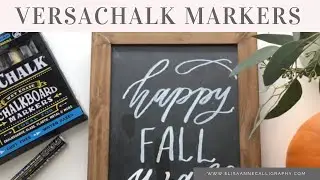 Как использовать маркеры для доски VersaChalk для письма от руки в осеннем меню || Урок по самоделкам и написанию от руки