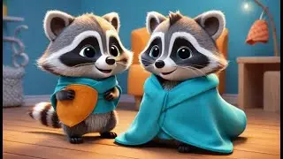 Oops! Sleepy Raccoon Lost His Mask 🦝 | Nursery Rhymes for Kids & Baby Songs
