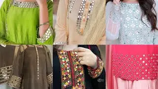 Mirror work embroidery designs |Mirror work dress designs | Beautiful Mirror work hand embroidery |