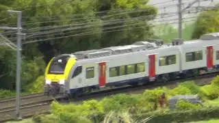 Nieuw NMBS stoptrein op de modelspoorbaan in Houten
