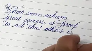 Most beautiful CURSIVE writing | Cursive handwriting practice with gel pen |  Cursive for beginners