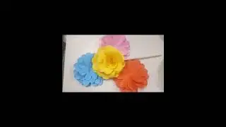 Part 4- Paper flower making @momshrizTV