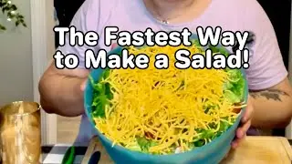 Let’s make the fastest salad ever using a food processor!  I’m meal prepping tonight!