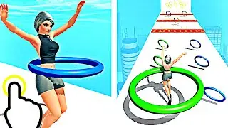 Hoop Runner - Big Hula Hoop Girl Run - All Levels iOS Android GamePlay #5