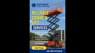 Scissor Lift Rental | Safe & Easy Height Access | National Crane Service Punjab