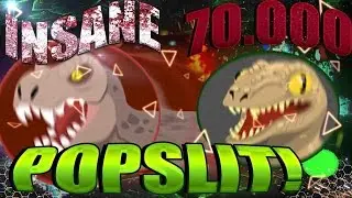 70K INSANE POPSPLIT!! - Uncut Takeover #3 Flow Games Agar.io 2 Minutes UP TO 1!!