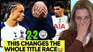 Xavi & Solanke Incredible But Arsenal Can Now Go 9 Points Clear😭 Spurs 2-2 Man City Reaction