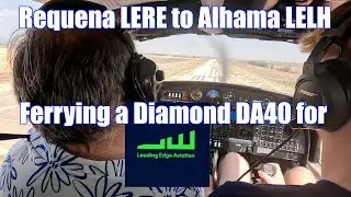 Flying the DA40 from Requena to Alhama for Leading Edge with an Hour Builder