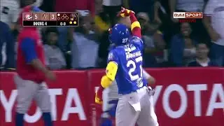 Home Run - 1er Jonr&oacute;n de Ronald Acu&ntilde;a en el Segundo Juego de la Final 22-23 Tiburones Vs Leones LVBP