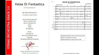 Valse Di Fantastica (Final Fantasy XV) for String Orchestra Grade 3.5