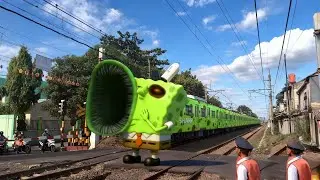 Munculnya Kereta Api Krl Hantu Si Bob Exe, Sprunki Raddy Horor Vs Kereta Hantu Marsha Exe 