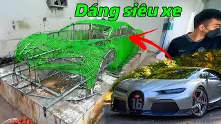 Dáng siêu xe Bugatti Chiron đã lộ diện , lên đất sét thôi nào 