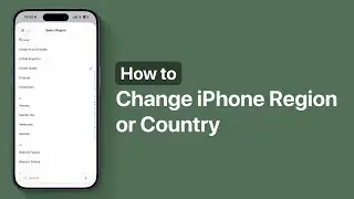 Как изменить регион или страну на iPhone