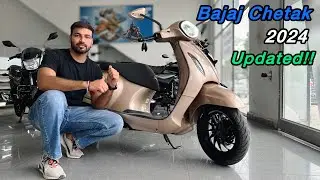 2024 Bajaj Chetak Premium EV Updated - New Screen + Extra Range