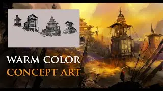 warm color concept art