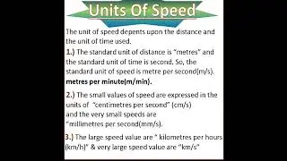 What is Units of Speed? CBSE/NCERT Science Class 6 |#BrightIQ | #Shorts