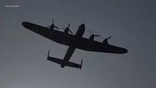 Herdenking / memorial of Lancaster LL678 (A2-L) 'Lily Mars' BBMF Lancaster PA474 Bathmen 4 Mei 2022
