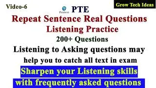 Repeat Sentence Listening Skills for PTE | Day6 Level Up Your Skills with real questions practice