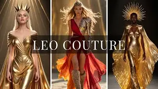 Zodiac Signs as High Fashion Gowns: Leo | AI Fashion Show.